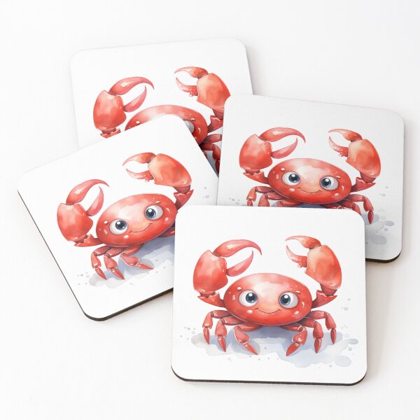 Item preview, Crab Cuteness: Adorable Red Crab Baby Shower Delight – Perfect for Nursery Decor and Unique Gifts! designed and sold by tasiawatercolor.
