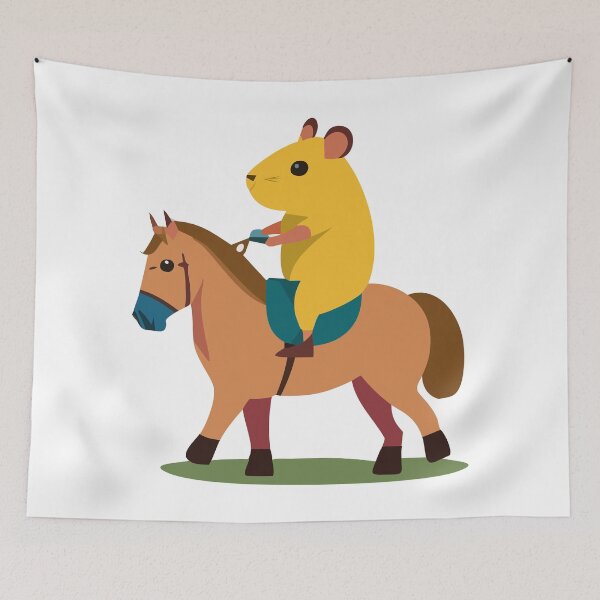 Item preview, Hamster riding a horse designed and sold by nvrprooo.