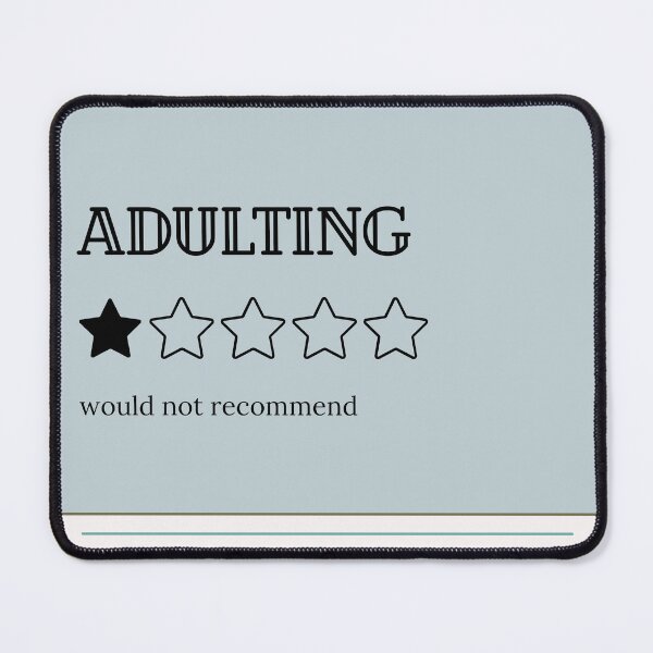 Item preview, Adulting Meme designed and sold by RainbowLetters.