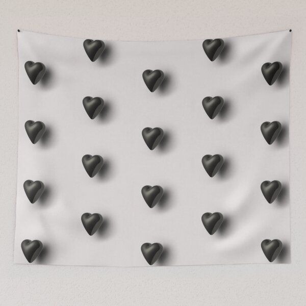 Item preview, 3D glossy metal black heart. Valentines day gift, couple gift. designed and sold by helga-wigandt.