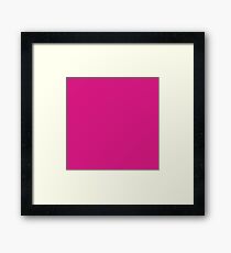 color Barbie pink Framed Print