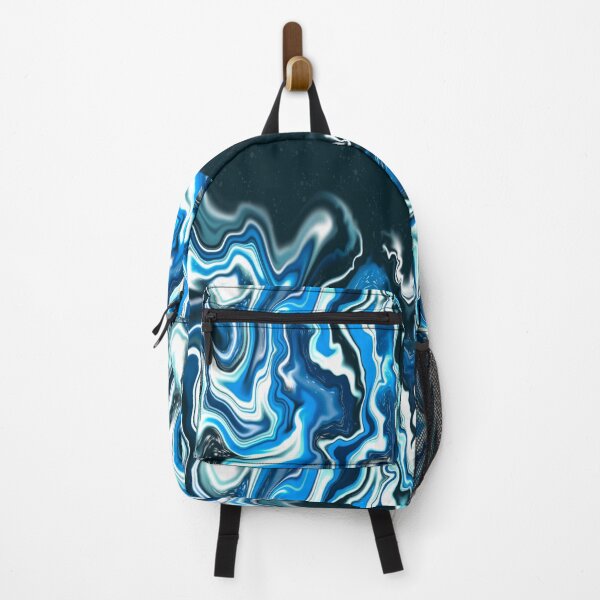 Item preview, Melting Snow, abstract digital fluid pour designed and sold by MayGreenAbgrall.