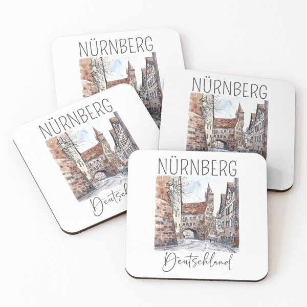 Item preview, Watercolor Design of Nuremberg / Nürnberg - Germany / Deutschland designed and sold by Sketch-Shack.