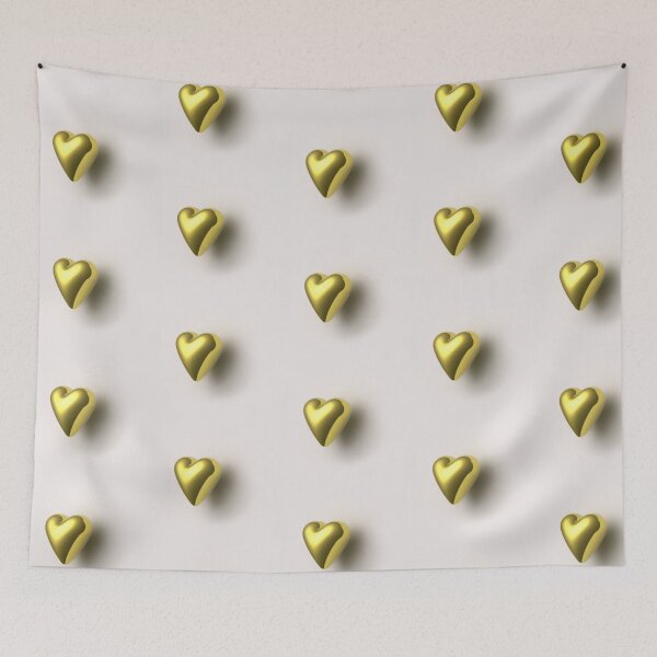 Item preview, 3D glossy gold metal heart. Valentines day gift, couple gift. designed and sold by helga-wigandt.