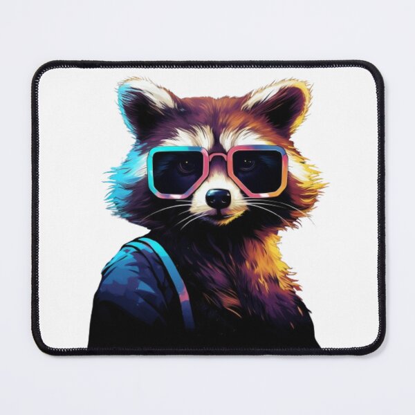 Item preview, Rainbow Raccoon Digital Motif designed and sold by zolarche.