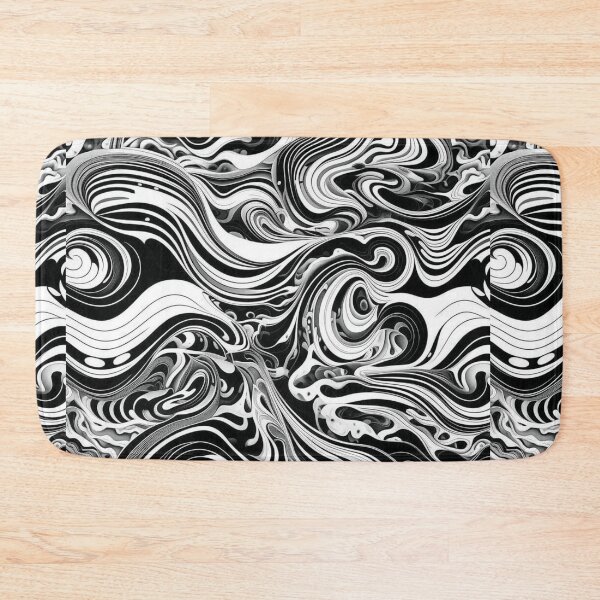 Item preview, White Black Swirling Design designed and sold by HippieFarms11.