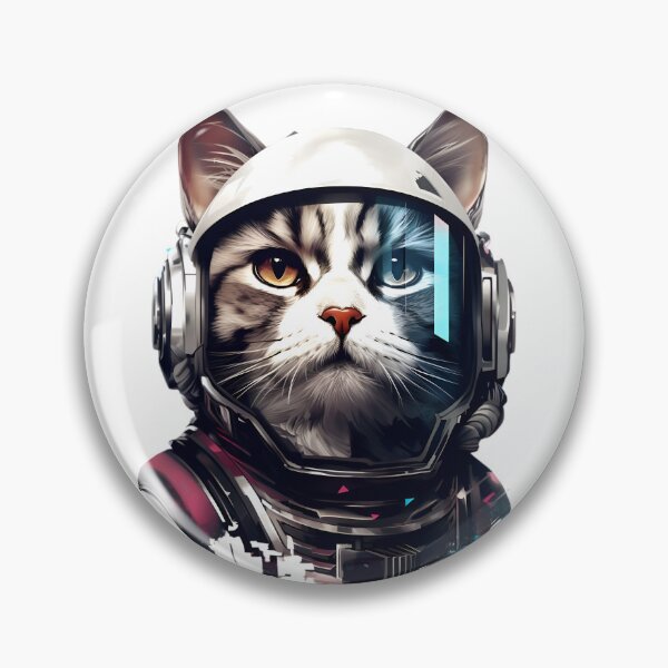 Item preview, The serious cat with hemet designed and sold by oilidesing.