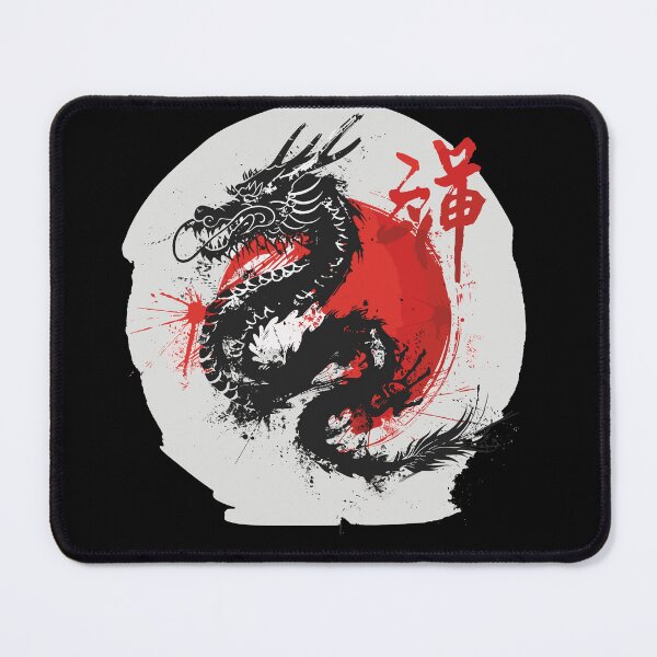 Item preview, Dragon Print, Real Dragon Symbol, Chinese Dragon Tattoo Graphic, Handwriting Japan Dragon designed and sold by enjoytheshirt.