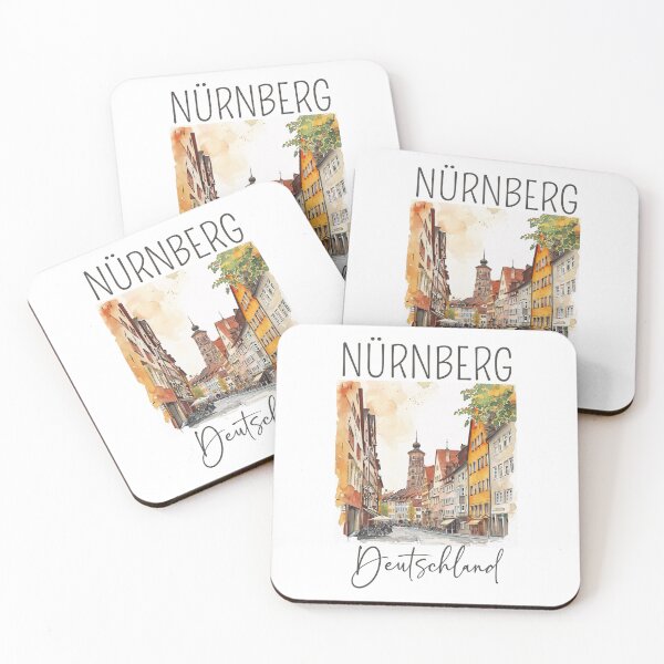 Item preview, Watercolor Design of Nuremberg / Nürnberg - Germany / Deutschland designed and sold by Sketch-Shack.