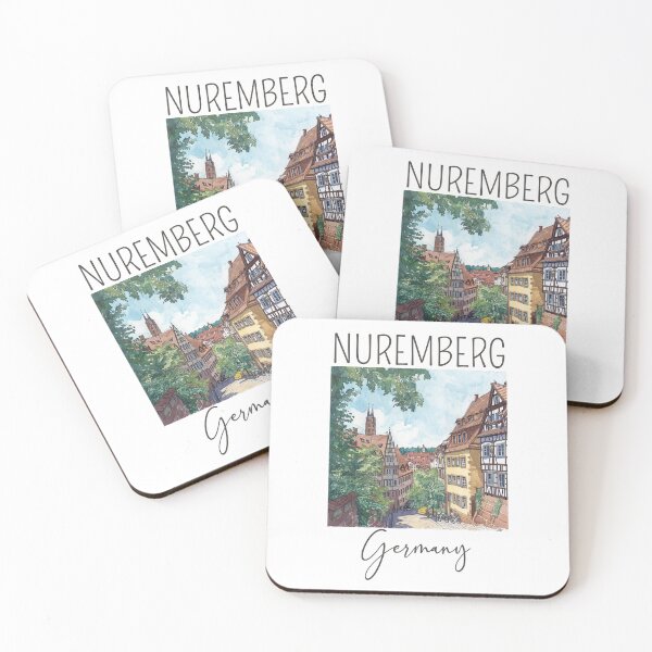 Item preview, Watercolor Design of Nuremberg / Nürnberg - Germany / Deutschland designed and sold by Sketch-Shack.