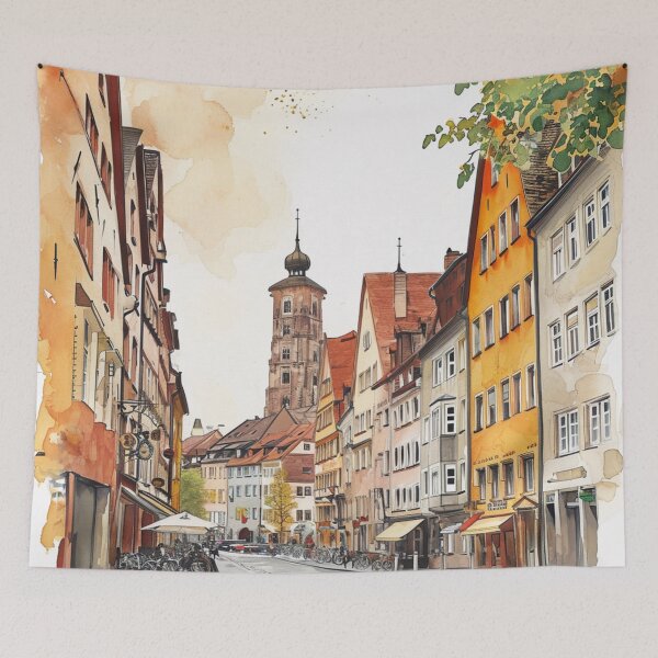 Item preview, Watercolor Design of Nuremberg / Nürnberg - Germany / Deutschland designed and sold by Sketch-Shack.