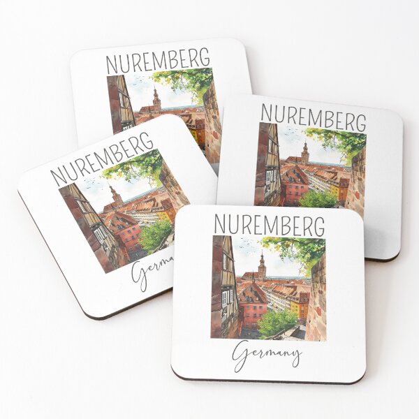 Item preview, Watercolor Design of Nuremberg / Nürnberg - Germany / Deutschland designed and sold by Sketch-Shack.