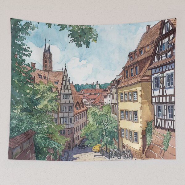 Item preview, Watercolor Design of Nuremberg / Nürnberg - Germany / Deutschland designed and sold by Sketch-Shack.