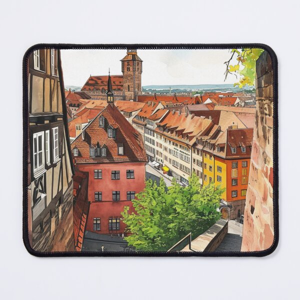 Item preview, Watercolor Design of Nuremberg / Nürnberg - Germany / Deutschland designed and sold by Sketch-Shack.