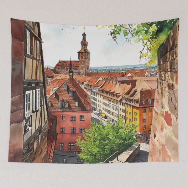 Item preview, Watercolor Design of Nuremberg / Nürnberg - Germany / Deutschland designed and sold by Sketch-Shack.