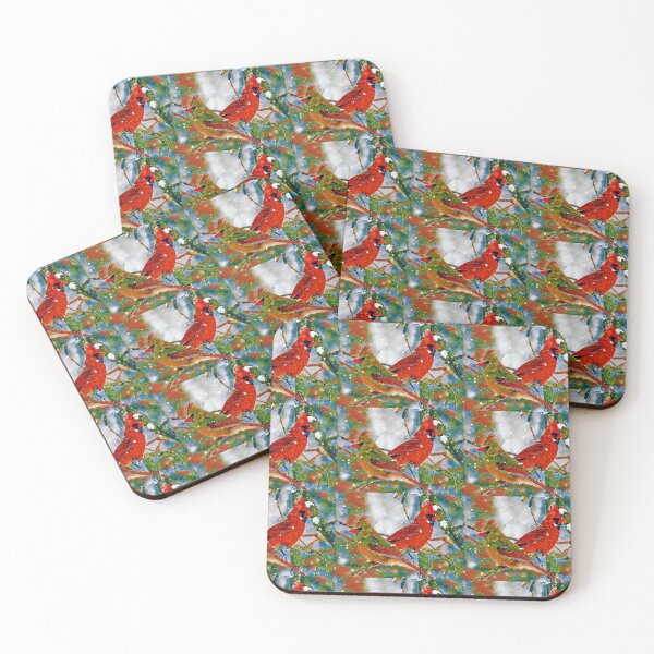 Item preview, Cardinal Couple During Winter designed and sold by Vermont Gifts and Art.