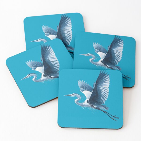 Item preview, A Majestic Great Blue Heron in Flight - Bird Art Design designed and sold by SandbarTees.