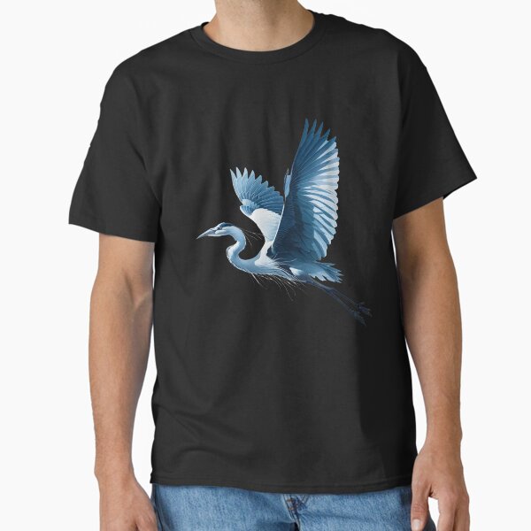 Item preview, A Majestic Great Blue Heron in Flight - Bird Art Design designed and sold by SandbarTees.