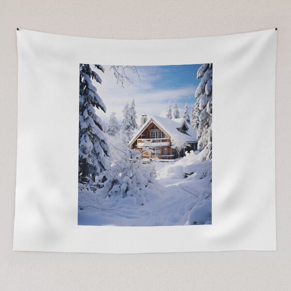 Item preview, Retro Winter Wonderland Cabin Getaway designed and sold by Shirtastically.
