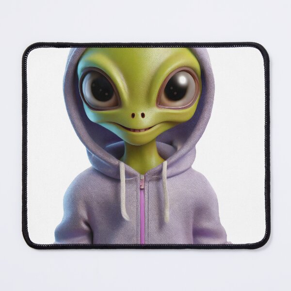 Item preview, Cool and cute alien in a hoodie designed and sold by UFOFashionista.