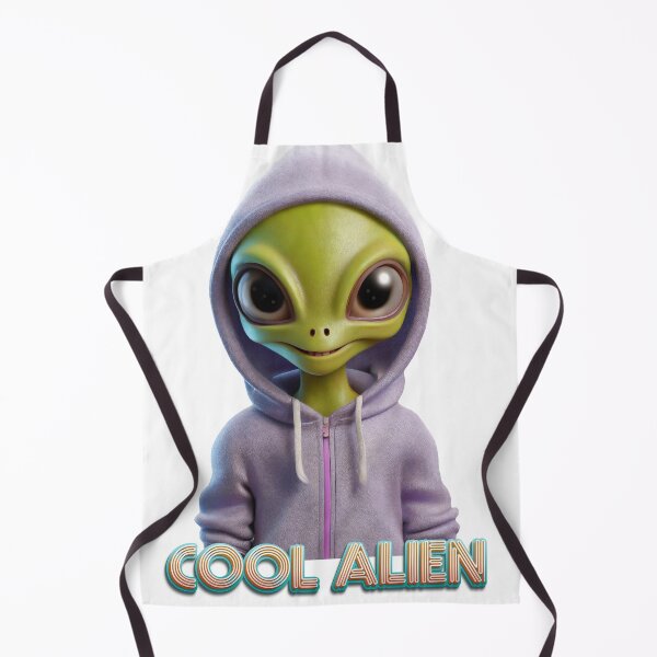 Item preview, Cool and cute alien in a hoodie designed and sold by UFOFashionista.