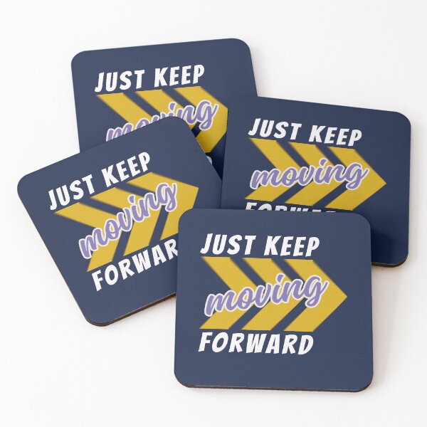 Item preview, Just Keep Moving Forward Typography Design designed and sold by PositivelyPrinted.