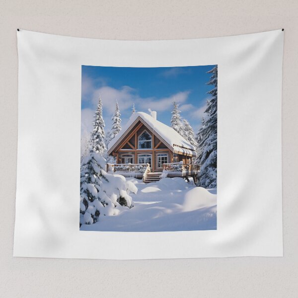 Item preview, Retro Winter Wonderland Cabin Getaway designed and sold by Shirtastically.