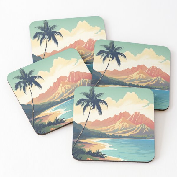 Item preview, Hawaii Beach Vintage Travel Poster Retro designed and sold by artra-shop.