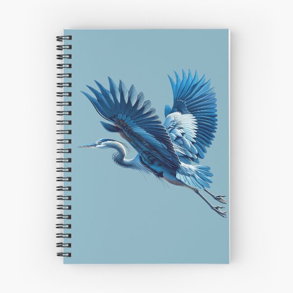 Item preview, A Magnificent  Great Blue Heron in Flight - Bird Art Design designed and sold by SandbarTees.