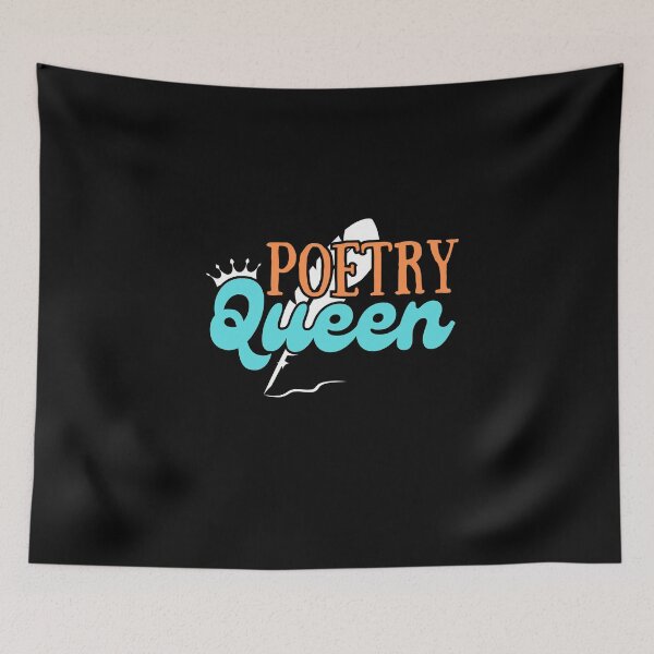 Item preview, Poetry Queen Cute Creative Writing Poem Lover designed and sold by SharpThreadZ.