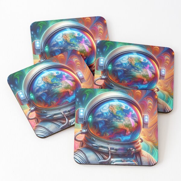 Item preview, Orbiting Oasis: Earth's Cosmic Gaze designed and sold by ArtComixHaven.