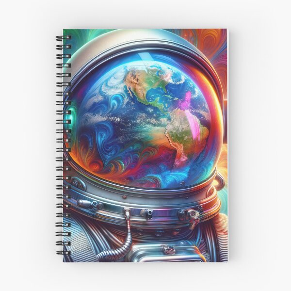 Item preview, Orbiting Oasis: Earth's Cosmic Gaze designed and sold by ArtComixHaven.