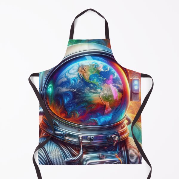 Item preview, Orbiting Oasis: Earth's Cosmic Gaze designed and sold by ArtComixHaven.