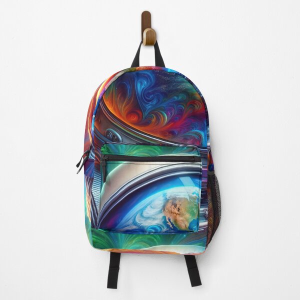 Item preview, Orbiting Oasis: Earth's Cosmic Gaze designed and sold by ArtComixHaven.
