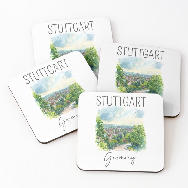 Item preview, Watercolor Design of Stuttgart - Germany / Deutschland designed and sold by Sketch-Shack.