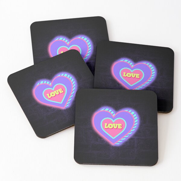Item preview, Trendy Neon Valentine Heart Symbol.Luminous love designed and sold by Pokomon.