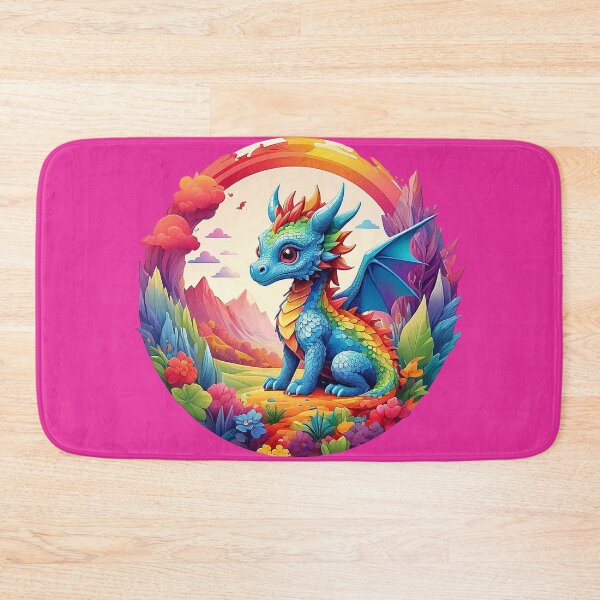 Item preview, Charming Rainbow Chameleon: Cute baby dragon design designed and sold by Minpadesign.