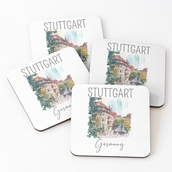 Item preview, Watercolor Design of Stuttgart - Germany / Deutschland designed and sold by Sketch-Shack.