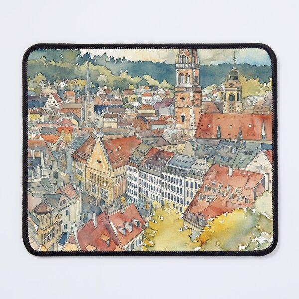 Item preview, Watercolor Design of Stuttgart - Germany / Deutschland designed and sold by Sketch-Shack.
