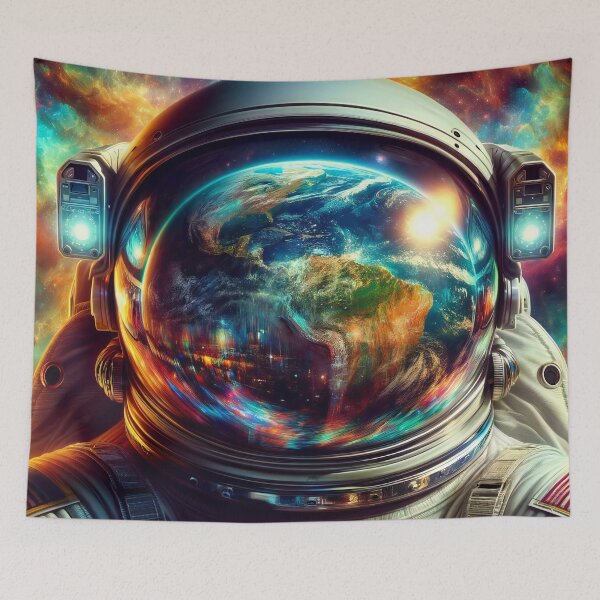 Item preview, Astronaut's Homage: Glimpse of Gaia designed and sold by ArtComixHaven.
