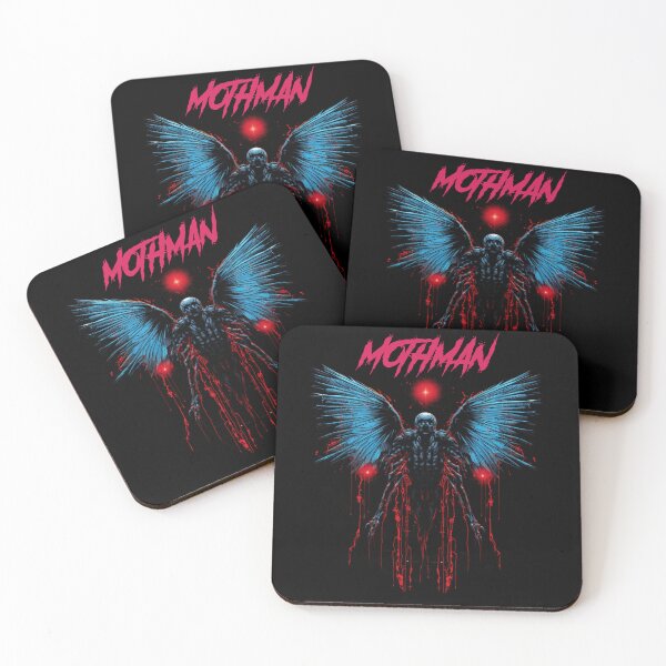 Item preview, Mothman - synthwave cyberpunk designed and sold by GlitchGrotesque.