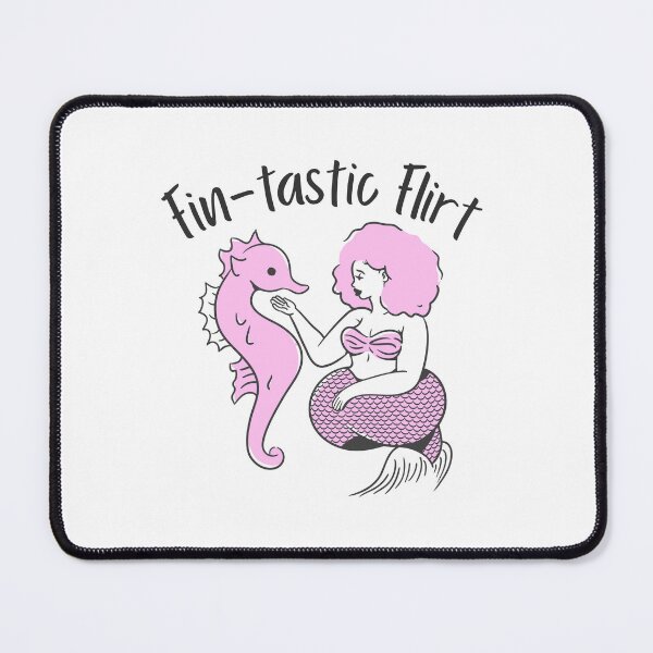 Item preview, Fin-tastic Flirt - Charming Mermaid & Seahorse designed and sold by ElLocoMus.
