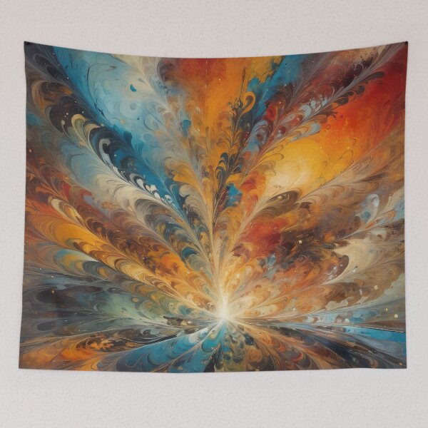 Item preview, A colorful swirls on a surface designed and sold by johndesign88.