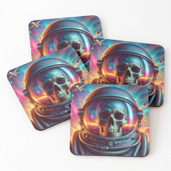 Item preview, Celestial Buccaneer: Skull Among the Stars designed and sold by ArtComixHaven.