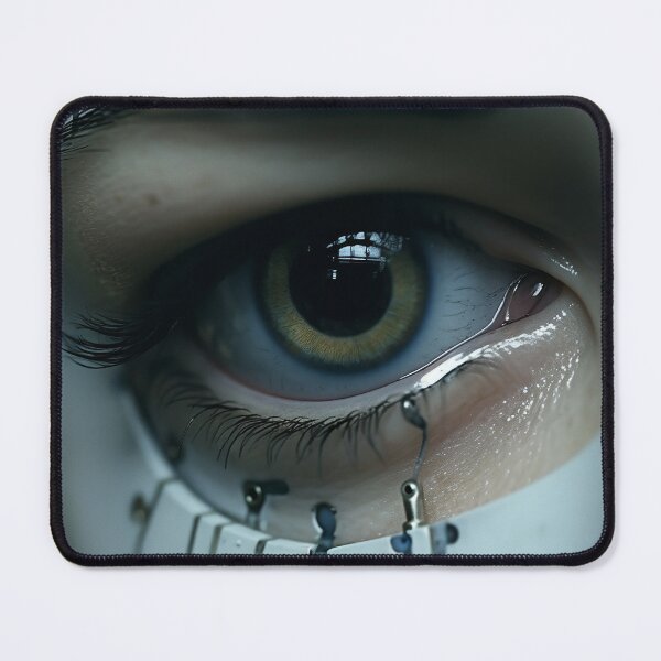 Item preview, Cybernetics Close-Up Of Human Face designed and sold by cyberartmaker.