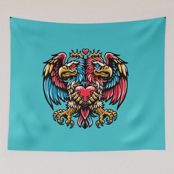 Item preview, Polycephalic Love Eagle - Valentine's Heart designed and sold by ObjCrea123.