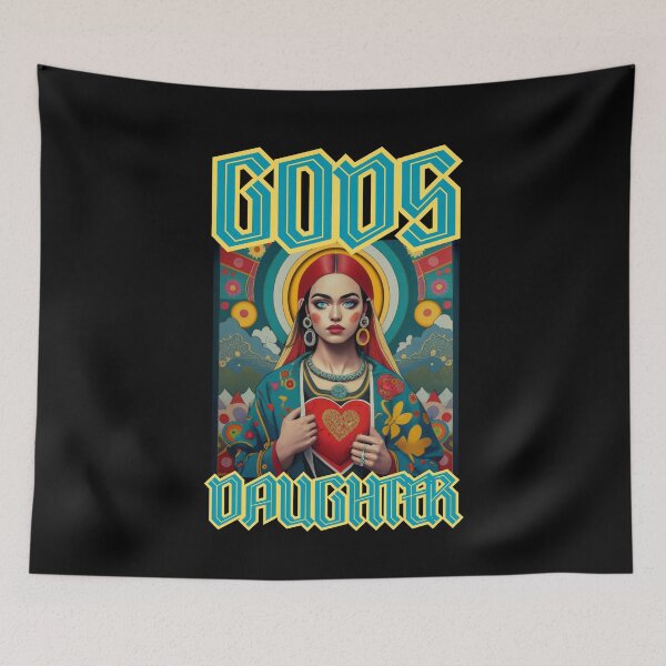 Item preview, Gods daughter is Women with red heart  romantic happy christian gifts  designed and sold by thankful-loco.