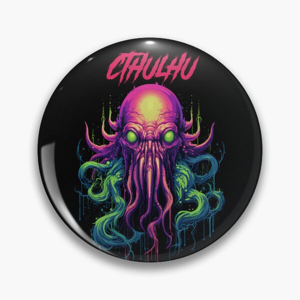 Item preview, Cthulhu - synthwave cyberpunk designed and sold by GlitchGrotesque.