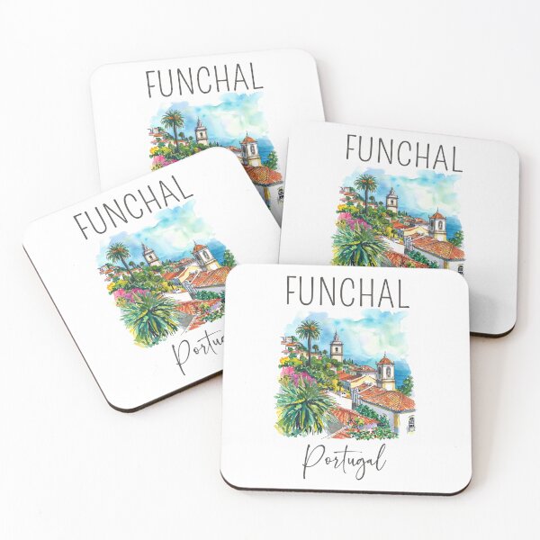 Item preview, Watercolor Design of Funchal - Portugal  designed and sold by Sketch-Shack.
