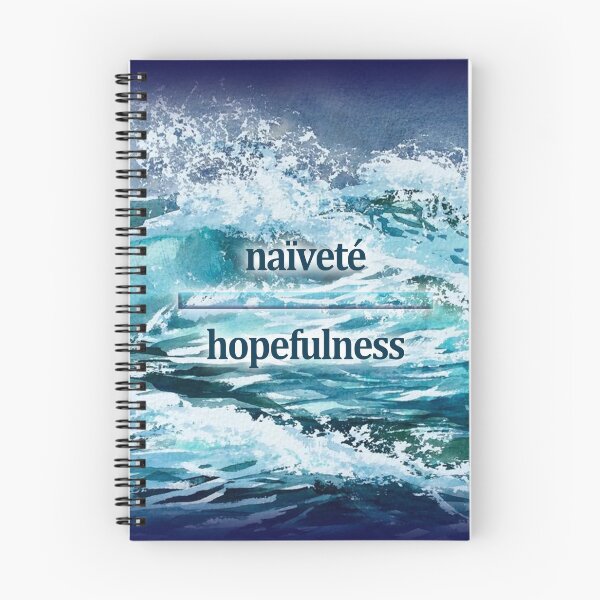 Item preview, the line between naïveté anD HOPEFULNESS IS ALMOST INVISIBLE designed and sold by RadRoseRhapsody.